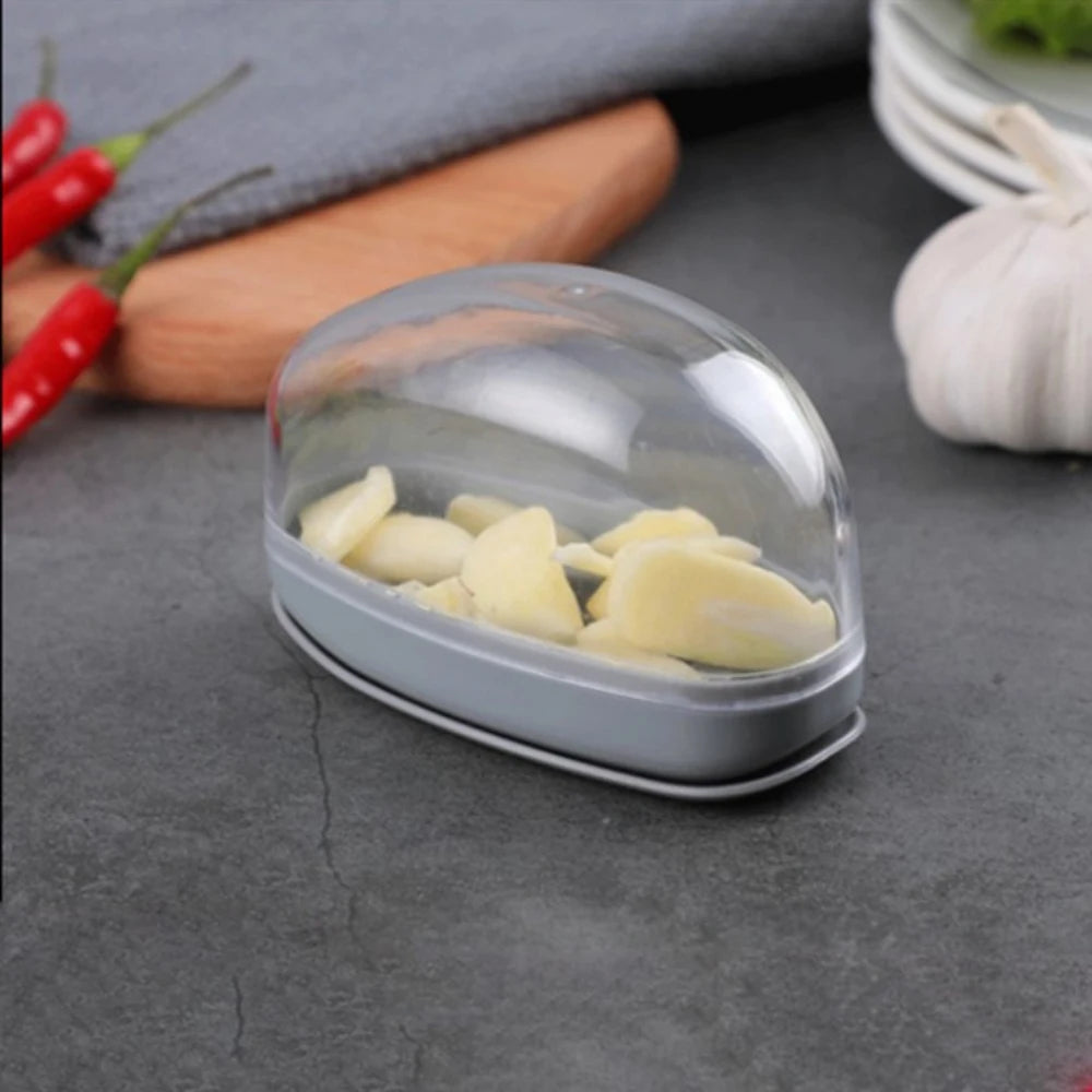 Manual Grinding Slicer Multifunction Pressing Garlic Grinding Grater Cutter Pressing Type Garlic Masher Container Kitchen Gadget